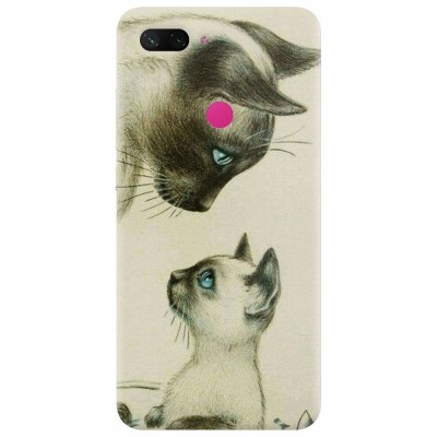 Husa silicon pentru Xiaomi Mi 8 Lite, Little Cat foto