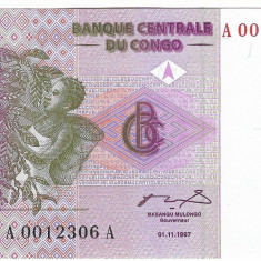 Bancnota 1 centime 1997, UNC - Congo
