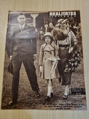 realitatea ilustrata 16 decembrie 1936-regina angliei elisabeta copil,art. papa foto