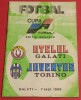Program meci fotbal "OTELUL" GALATI - JUVENTUS TORINO (Cupa UEFA 07.09.1988)