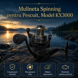 Mulineta Spinning pentru Pescuit, Model KX3000