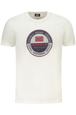 Norway Tricou barbati, din bumbac, Regular fit, Alb (Marime: XL) foto