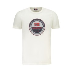 Norway Tricou barbati, din bumbac, Regular fit, Alb, M