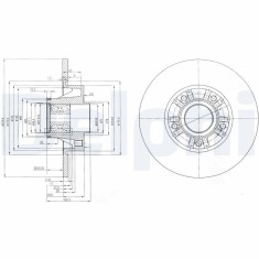 DELPHI BG9031RS Disc frana