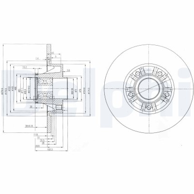 DELPHI BG9031RS Disc frana foto