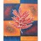 Tablou Frunza de artar pictat manual, 60x50cm ulei panza in relief efect 3D