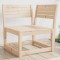 Gossi canapea coltar de gradina, 73x73x78 cm, lemn masiv pin