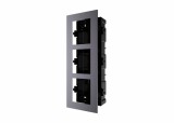 Panou frontal pentru 3 module videointerfon modular Hikvision DS-KD-ACF3;