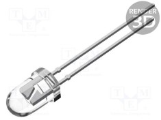 LED verde 5mm 60&deg; convex 12-13,6V OPTOSUPPLY THT 20mA