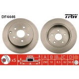 Set discuri frana Toyota Corolla Verso (Zer , 1.6 (ZNR10_), 1.8 (ZNR11_), 2.0 D-4D (CUR10_), 2.2 D-4D (AUR10_), punte spate, 290x10, plin, TRW
