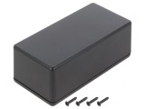 Carcasă universală neagră ABS IP40 65x130x50mm