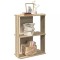 vidaXL Bibliotecă 3 niveluri stejar sonoma 60x30x80 cm, lemn prelucrat 860258