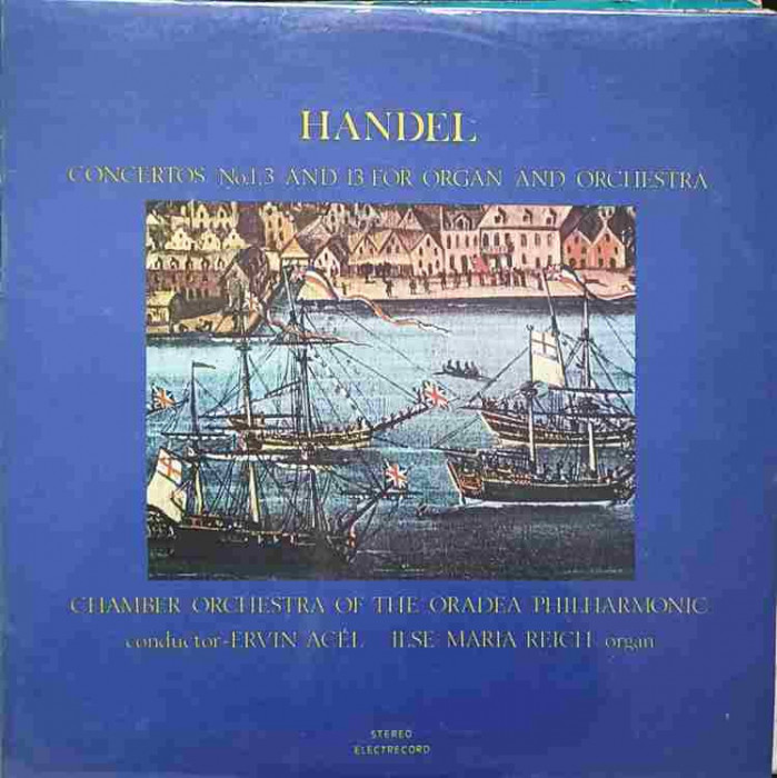 Disc vinil, LP. CONCERTOS NO.1,3 AND 13 FOR ORGAN AND ORCHESTRA-HANDEL-92443