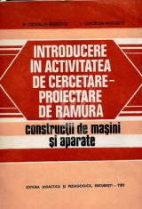 Introducere in activitatea de cercetare-proiectare de ramura. Constructii de masini si aparate foto