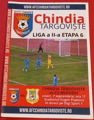 Program meci fotbal "CHINDIA" TARGOVISTE - CS MIOVENI (07.09.)