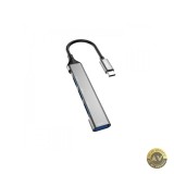 Hub USB-C Dudao A16T 1 x USB-A 3.0 - 3 x USB-A Negru