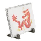 Cumpara ieftin Placa (placheta) cu Dragon Rosu cu bila de foc, impotriva conflictelor