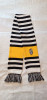 Fular Fotbal Juventus Torino Oficial, 156cm, Acril, Alb-Negru-Galben