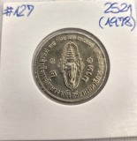 Thailanda 2 Baht 2521 (1978) KM#127 - Printul Vajiralongkorn