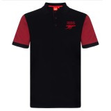 FC Arsenal tricou polo Contrast black - M