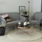 Covor Rotund Premium Belgian Model LOP 050, Marime 80 x 80 cm, Crem, Inaltime Fir 23 mm, Antiderapant, Antialergic, Poliester, Living, Dormitor, Sufra