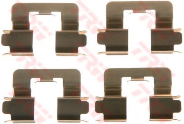 Set accesorii, placute frana TOYOTA COROLLA (CDE12, ZZE12, NDE12, ZDE12) (2001 - 2007) TRW PFK581