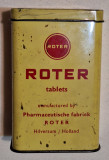 ROTER pastile pt stomac Olanda, cutie veche din tabla litografiata anii 1930