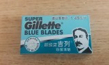 C7 - Set 5 lame ras - Gillette blue blades - piesa de colectie