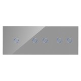 Cumpara ieftin Panou Intrerupator Simplu + Dublu + Dublu cu Touch din Sticla LUXION SmartElectro IntelligentHouse