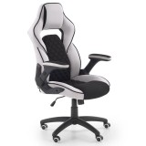 Scaun directorial ergonomic, HM Sonic, brate reglabile, mecanism de balans, baza polipropilena, rotire 360 , 100 kg, negru gri