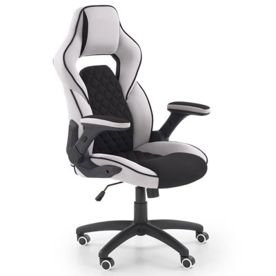 Scaun directorial ergonomic, HM Sonic, brate reglabile, mecanism de balans, baza polipropilena, rotire 360 , 100 kg, negru gri foto