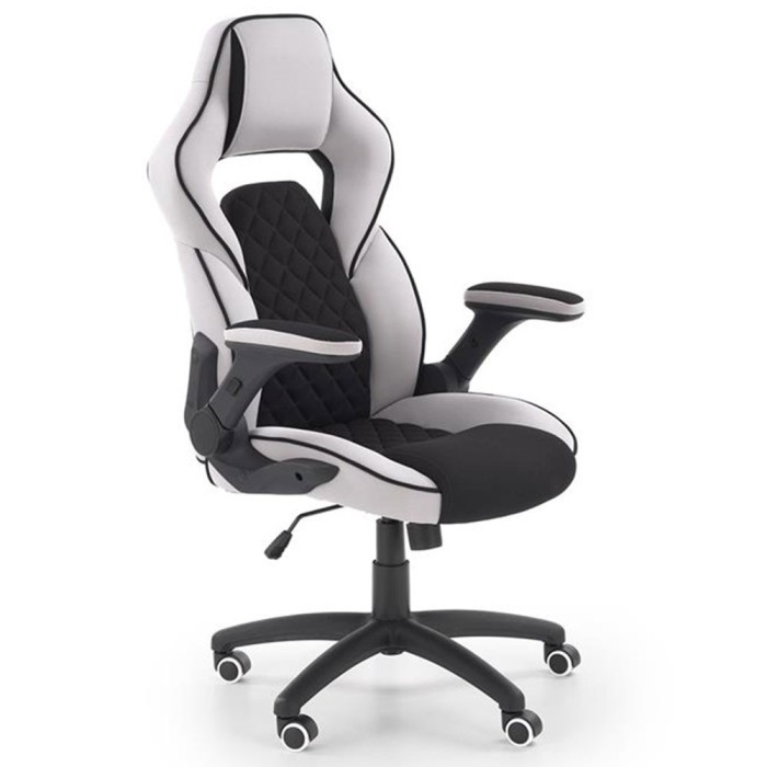 Scaun directorial ergonomic, HM Sonic, brate reglabile, mecanism de balans, baza polipropilena, rotire 360 , 100 kg, negru gri