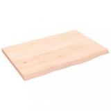 Cumpara ieftin Blat de baie, 60x40x2 cm, lemn masiv netratat