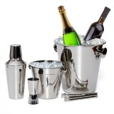 Cumpara ieftin Set 5 piese pentru cocktail, frapiera si shaker din inox