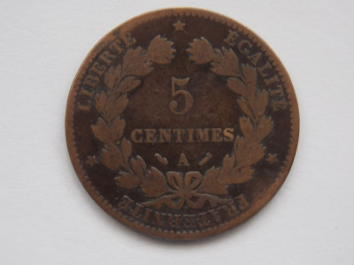 5 CENTIMES 1881 FRANTA foto