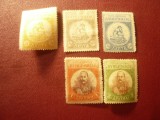 Serie Creta 1905 - Creta sclava si Rege Georg ,5 valori sarniera ,val. 10 si50..