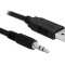 CABLU USB 2.0 A TATA / TATA JACK 3,5 STEREO 1,8M, NEGRU 83115 DELOCK