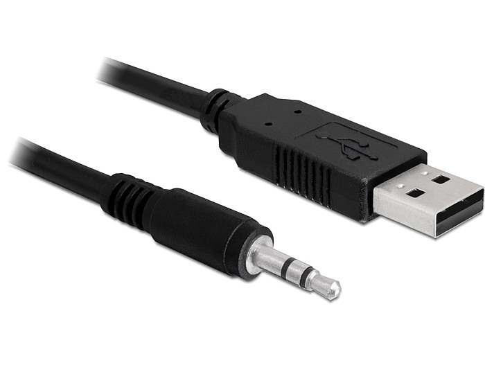 CABLU USB 2.0 A TATA / TATA JACK 3,5 STEREO 1,8M, NEGRU 83115 DELOCK