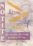 Notite De Teorie Literara Pentru Liceu - Ana Blaga