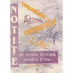 Notite De Teorie Literara Pentru Liceu - Ana Blaga