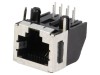 Conector RJ45 Ecranat TE Connectivity Profil Jos, Soclu THT pentru PCB, Cat 3, 8 pini, Blocare Panou