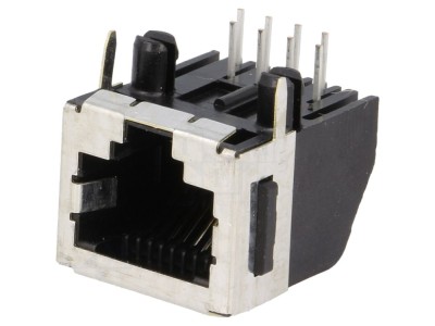 Conector RJ45 ecranat, profil jos foto