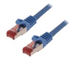 Cabluri Patch S/FTP 6 litat Cu LSZH albastru 1,5m 27AWG