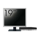 Pachet Calculator Second Hand HP EliteDesk 800 G3 Mini PC, Intel Core i5-6500T 2.50GHz, 16GB DDR4, 256GB SSD + Monitor 19&amp;quot; NewTechnology Media