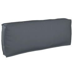 vidaXL Pernă pentru spătar din paleți Antracit 120 x 40 x 12 cm 42001538