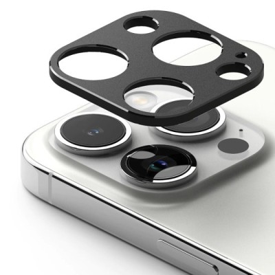 Protectie Camera pentru iPhone 15 Pro / 15 Pro Max - Ringke Camera Styling - Black foto