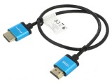 Cablu HDMI 2.0 slim 0,5m PVC - mufă din ambele părţi