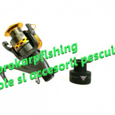 Mulineta pescuit crap Diamant Alb KT 5000 cu 9 rulmenti si baitrunner