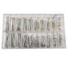 Set 200 Bolturi Ceasornicarie Time Veranda, 1.5mm, Otel Inoxidabil, Argintiu Auriu, 10-28mm