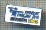 Y 467 INSIGNA- NORSK POLAR A-S BERGEN 2000 - NORVEGIA -PENTRU COLECTIONARI
